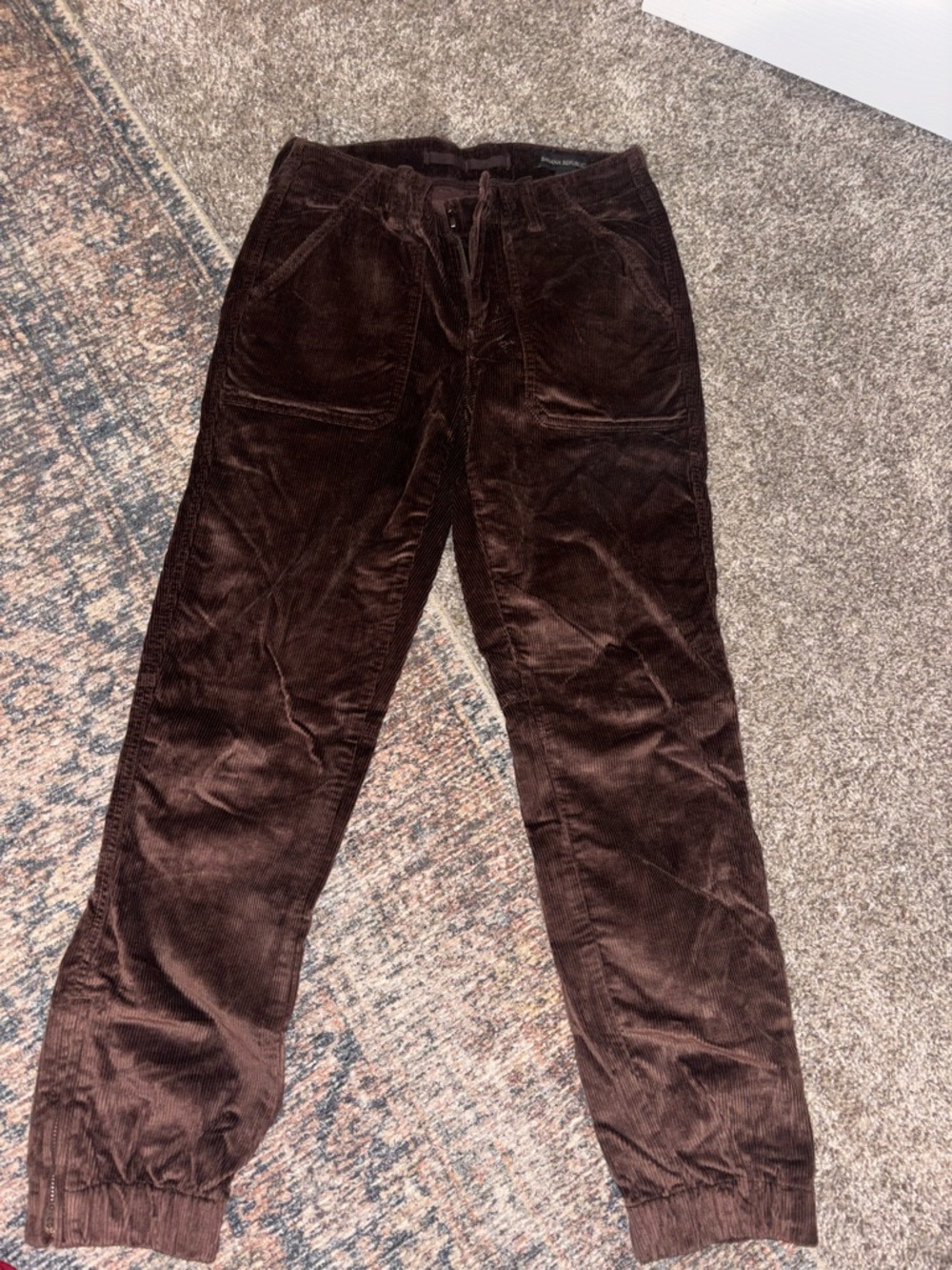 Women’s Brown Corduroy Jogger Pants - Banana Republic